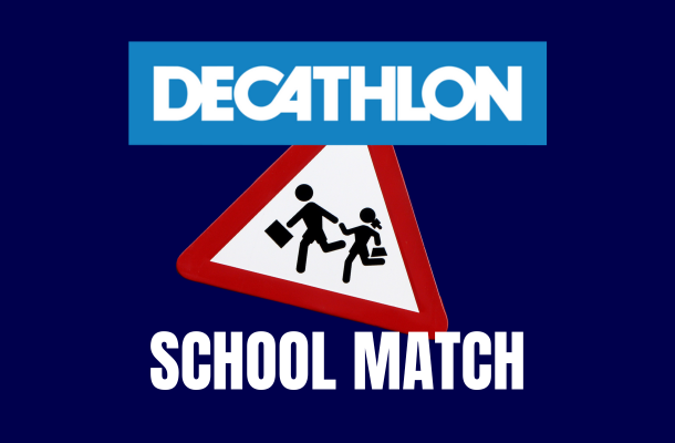 Organizan informace k DECATHLON SCHOOL MATCHi. Plat akce 1+1 zdarma
